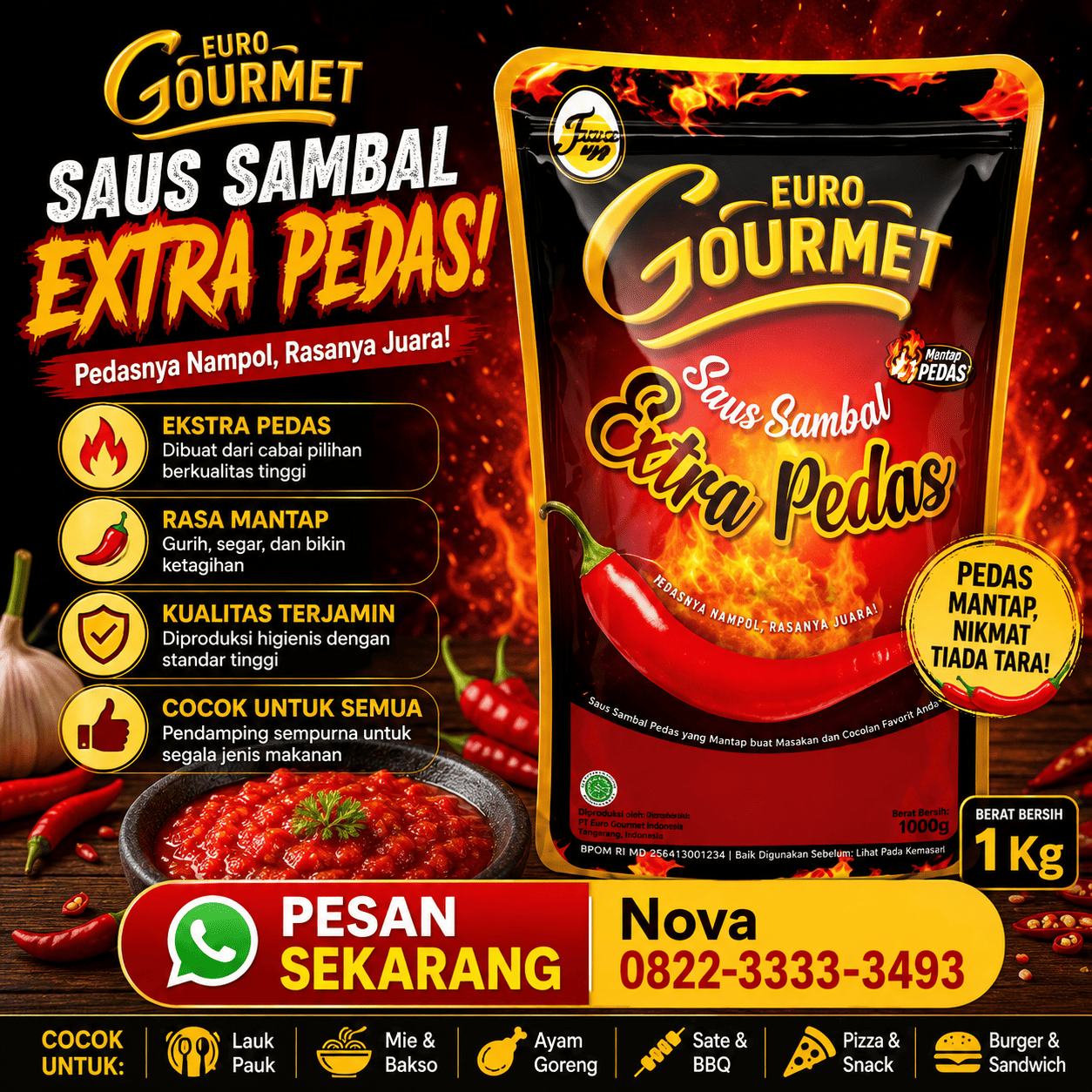 EURO EXTRA HOT 1KG(DOS=12)(JAN27)